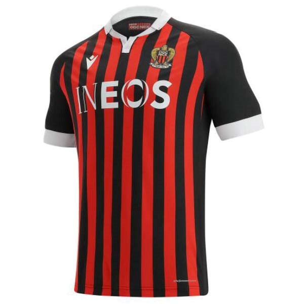 Heimtrikot Thailand OGC Nice 2021-2022 Rote Günstige Fußballtrikots